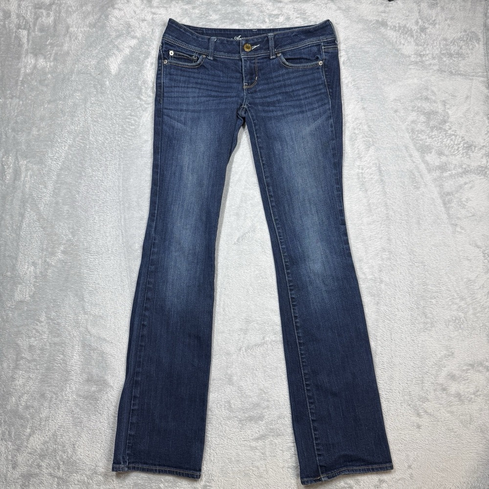 American Eagle Slim Boot Jean Womens 4 Long Medium Wash Stretch